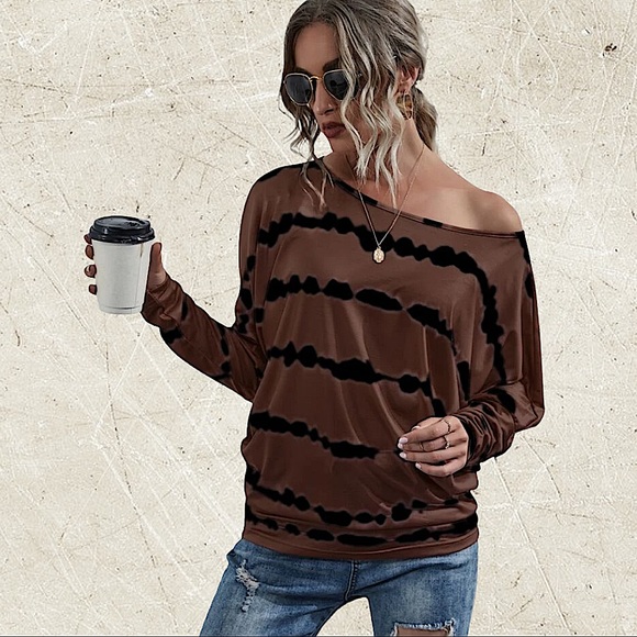 TIE DYE OFF THE SHOULDER TOP - Picture 6 of 10